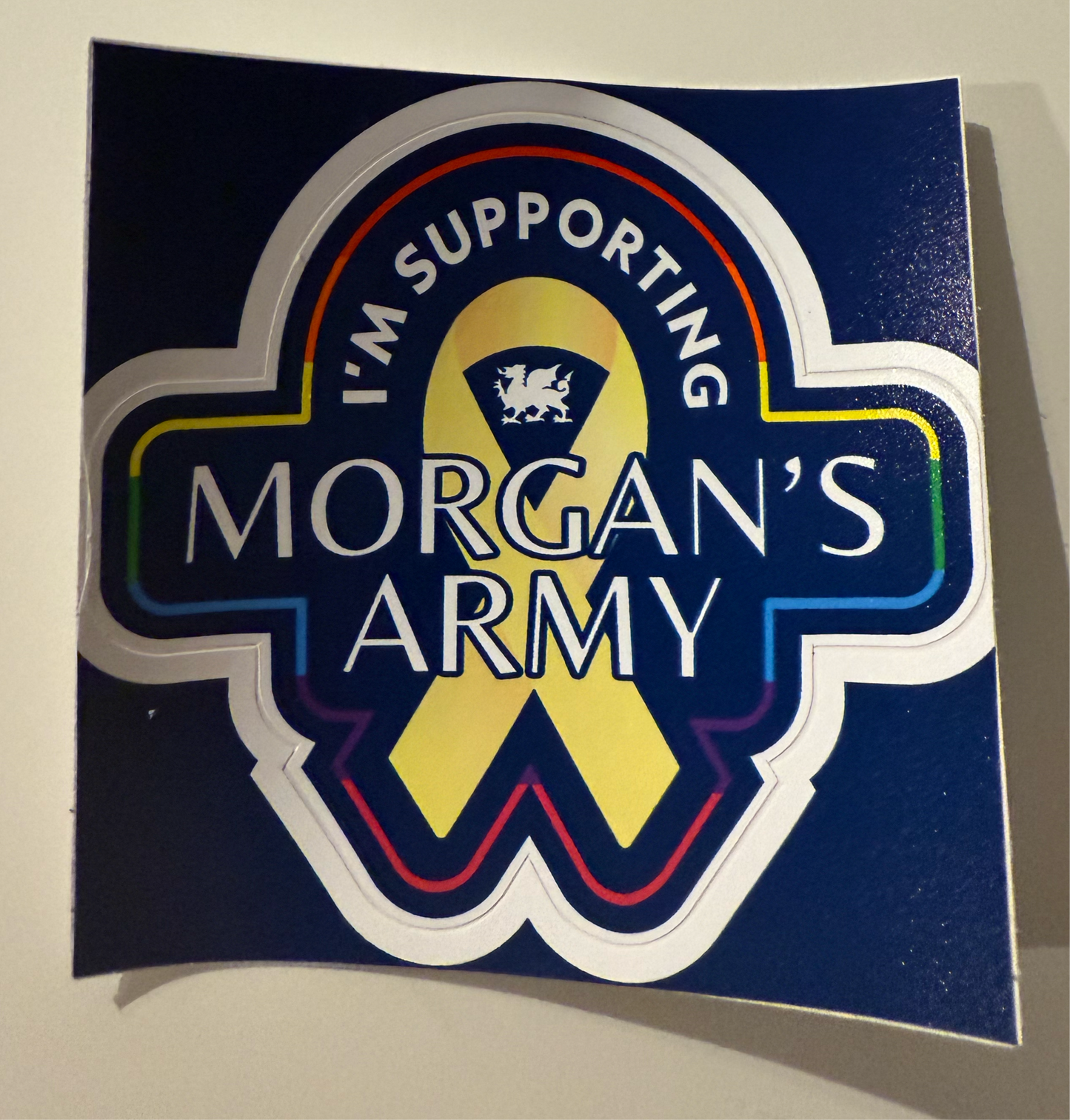 Morgan's Army Rainbow Supporter Sticker