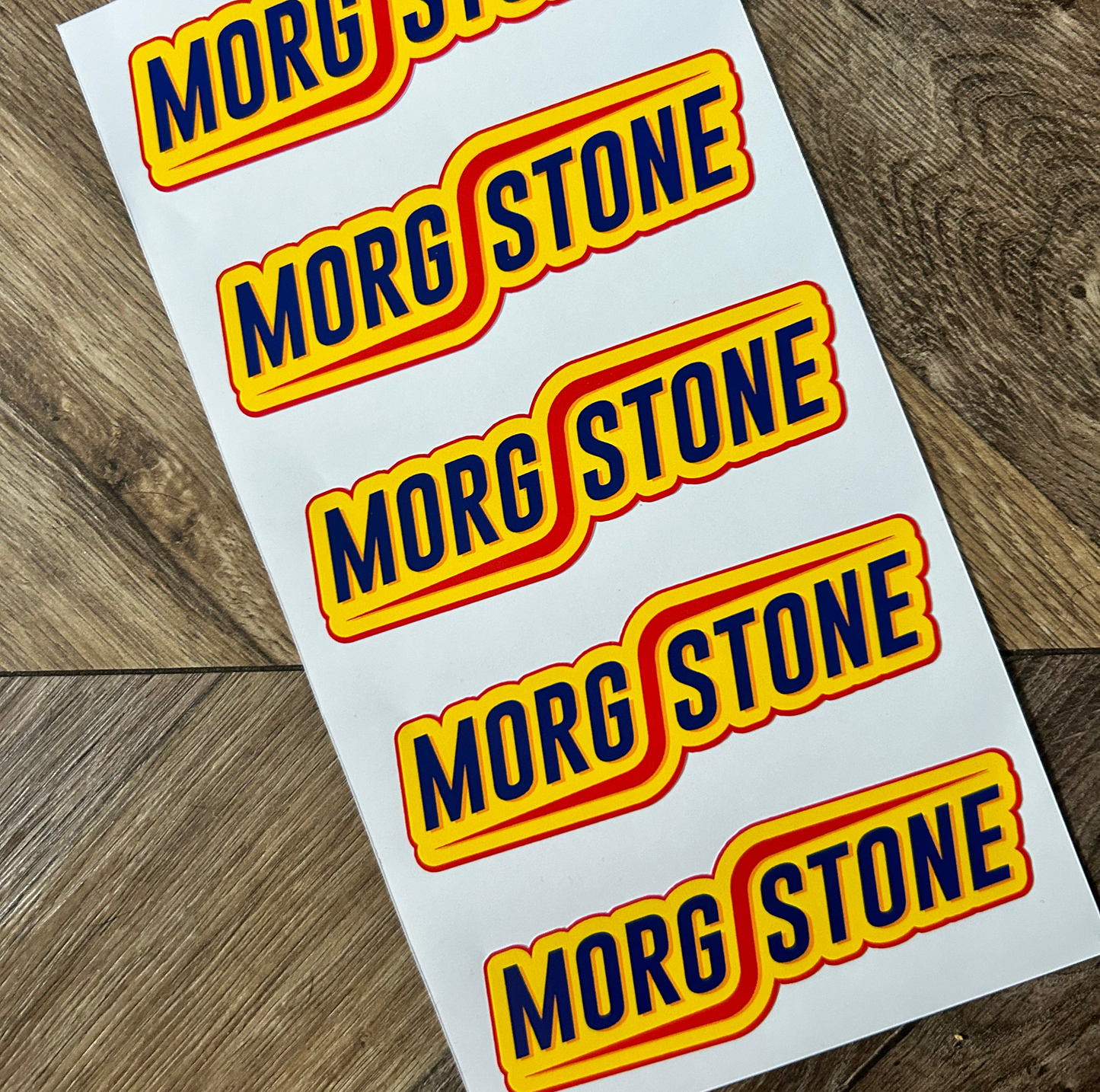 SALE MORGSTONE Car decal x 5