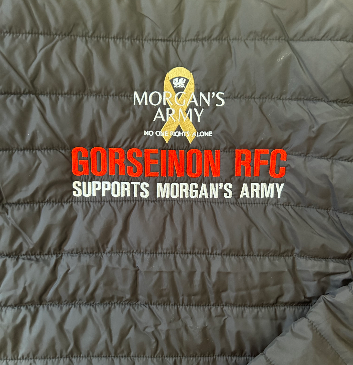 Gorseinon RFC x Morgan’s Army padded Jacket