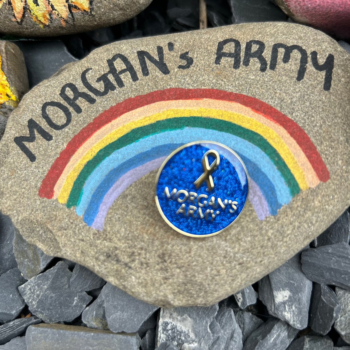 Morgan's Army Glitter Enamel Badge