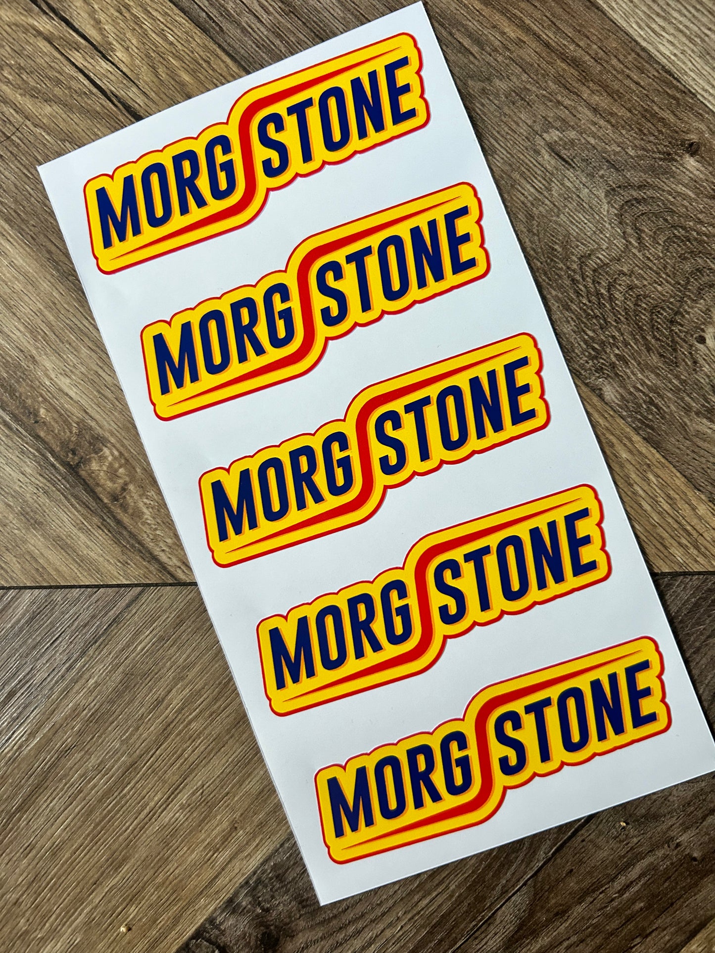 SALE MORGSTONE Car decal x 5