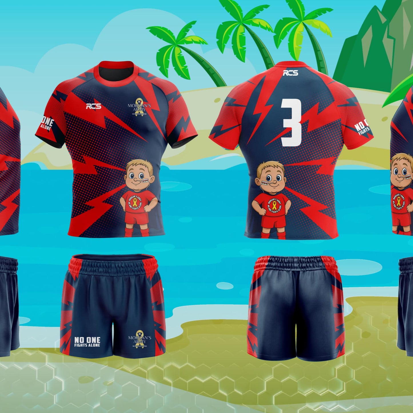 Beach Rugby Lite Kit 2025 (No Sponsor Logos)